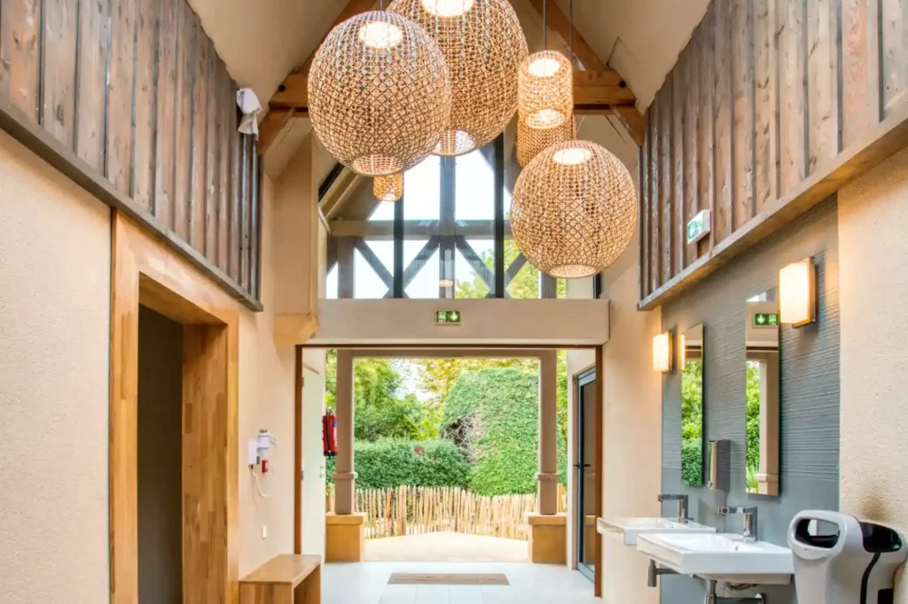 between sanitary block